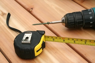 Drill and Measuring Tape